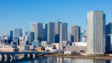 東京・晴海の高層マンションが建ち並ぶ地域　　Photo: Getty Images